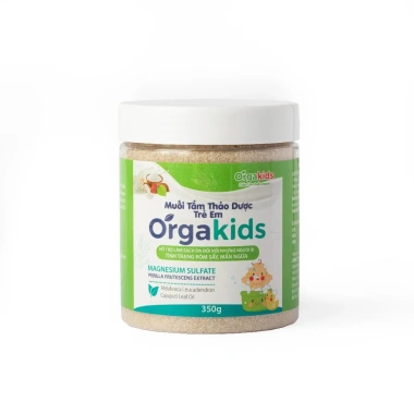 Muối tắm thảo dược Orgakids 350g - An toàn cho bé, trị rôm sẩy, mẩn ngứa, chỉ 145.000đ