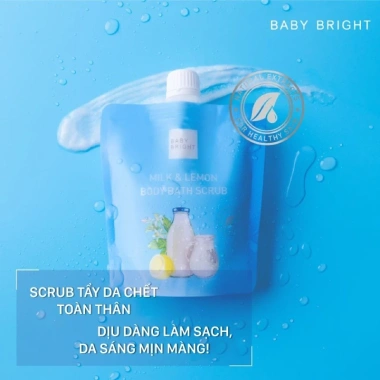 Muối Tẩy Da Chết Toàn Thân Sữa Bò và Chanh Baby Bright 250g Giảm Giá 39.500 VND 5 Muối Tẩy Da Chết Toàn Thân Sữa Bò và Chanh Baby Bright 250g Giảm Giá 39.500 VND 5