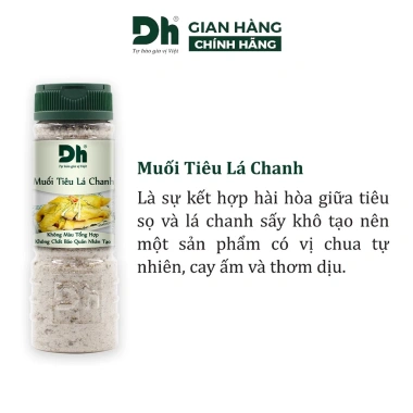 Muối tiêu lá chanh Dh Foods - Gia vị chấm gà, thịt luộc ngon, giảm 22% 50/110g