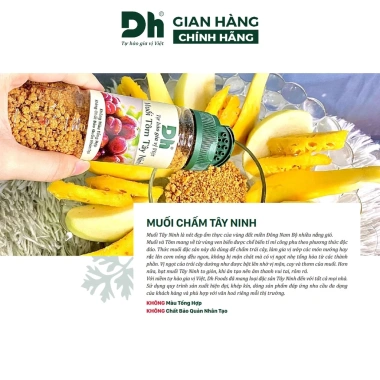Muối tiêu lá chanh Dh Foods - Gia vị chấm gà, thịt luộc ngon, giảm 22% 50/110g