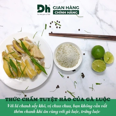 Muối tiêu lá chanh Dh Foods - Gia vị chấm gà, thịt luộc ngon, giảm 22% 50/110g