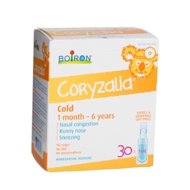 Muối uống vi lượng đồng căn Boiron Coryzalia 30 ống - Hỗ trợ hô hấp, giảm cảm cúm, giá 355.000 VND 2 Muối uống vi lượng đồng căn Boiron Coryzalia 30 ống - Hỗ trợ hô hấp, giảm cảm cúm, giá 355.000 VND 2