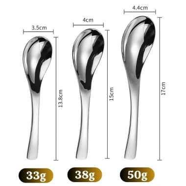 Muỗng ăn cơm cao cấp Inox 304 tiêu chuẩn châu Âu, dày dặn sang trọng, Giá 31.500₫