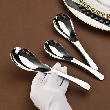 Muỗng ăn cơm cao cấp Inox 304 tiêu chuẩn châu Âu, dày dặn sang trọng, Giá 31.500₫