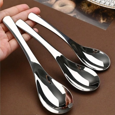 Muỗng ăn cơm cao cấp Inox 304 tiêu chuẩn châu Âu, dày dặn sang trọng, Giá 31.500₫
