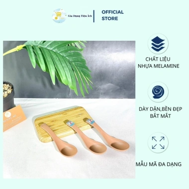 Muỗng Cơm Nhám Ngói No25 + Thìa Súp Nhựa Melamine Fataco Dày Dặn Cao Cấp Giá 12.000₫