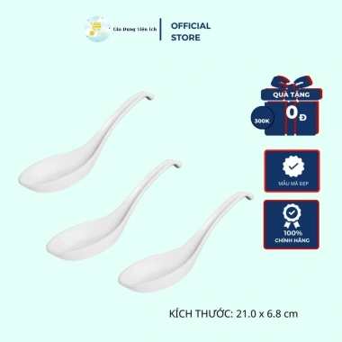 Muỗng Cơm No17 Trắng, Thìa Súp & Thìa Nhựa Melamine Fataco Dày Dặn - Cao Cấp MTA‑Mart2 12.000₫ 5 Muỗng Cơm No17 Trắng, Thìa Súp & Thìa Nhựa Melamine Fataco Dày Dặn - Cao Cấp MTA‑Mart2 12.000₫ 5