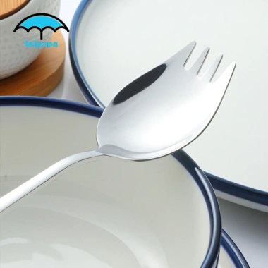Muỗng Spork Inox Tiện Ích Cắm Trại - Bộ Đồ Ăn Ngoài Trời Giá Ưu Đãi 46.200 VND