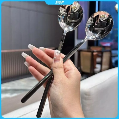 Muỗng thép không gỉ Hàn Quốc dài - Bộ ăn gia đình, chịu nhiệt, giá chỉ 20.000đ 5