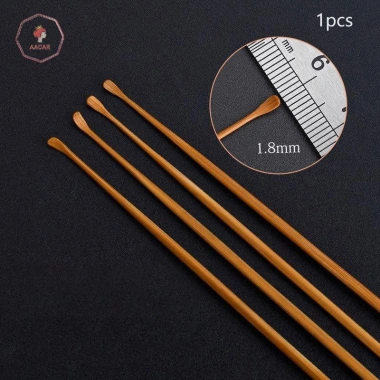 Muỗng Tre AACAR - Dụng Cụ Chọn Tai, Đánh Bóng Tròn, Tay Cầm Tre, Làm Sạch Tai, Giá chỉ 45.100₫ 7