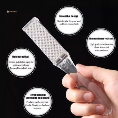 MUQV 1 Chiếc Rasp Chân Trong Suốt - Tẩy Da Cứng Callus, Dụng Cụ Mài Chân, Chăm Sóc Da, Giá 38.170₫