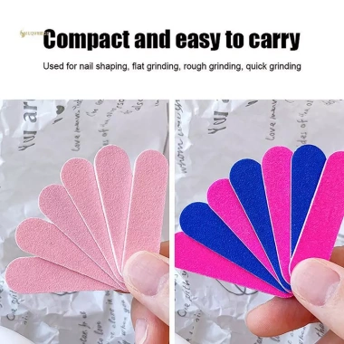 MUQV 10 Cái Hai Mặt Sơn Móng Tay Dùng Một Lần Mini, Chà Nhám, Đánh Bóng, Dụng Cụ Chăm Sóc Móng Tay Giá 36.520₫ 8
