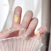 MUQV 100 tăng cường móng tay mini hỗn hợp màu nơ nhựa đáy phẳng - Charm trang trí 3
