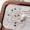 MUQV 100 tăng cường móng tay mini hỗn hợp màu nơ nhựa đáy phẳng - Charm trang trí 5