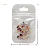 MUQV 100 tăng cường móng tay mini hỗn hợp màu nơ nhựa đáy phẳng - Charm trang trí 8