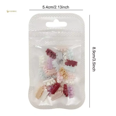 MUQV 30 Chiếc 3D Pháp Móng Tay - Váy Hemline Quyến Rũ, Ren Nhựa Cong, Giá Ưu Đãi 42.900 VND 5