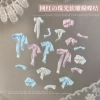 MUQV 50 Cái Nơ Móng Tay 3D Satin Ánh Sáng, Ruy Băng Nhiều Màu, Kim Cương Giả DIY - Phụ Kiện Làm Móng Tay Quyến Rũ 3
