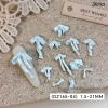 MUQV 50 Cái Nơ Móng Tay 3D Satin Ánh Sáng, Ruy Băng Nhiều Màu, Kim Cương Giả DIY - Phụ Kiện Làm Móng Tay Quyến Rũ 8
