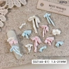 MUQV 50 Cái Nơ Móng Tay 3D Satin Ánh Sáng, Ruy Băng Nhiều Màu, Kim Cương Giả DIY - Phụ Kiện Làm Móng Tay Quyến Rũ 9