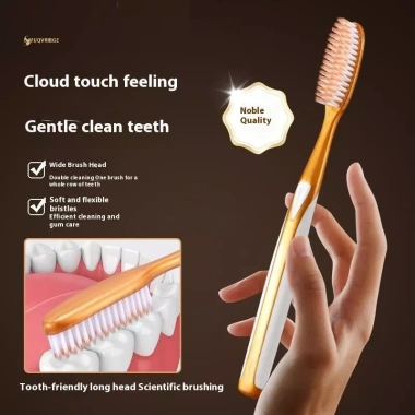 MUQV 6 Bàn Chải Đánh Răng Lớn Mềm - Thiết Kế Rộng Chống Trơn Trượt, Bàn Chải Chữ U Mở Rộng
