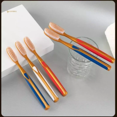 MUQV 6 Bàn Chải Đánh Răng Lớn Mềm - Thiết Kế Rộng Chống Trơn Trượt, Bàn Chải Chữ U Mở Rộng