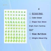 MUQV 80 Khuôn Mặt Đặc Biệt Nhiều Màu Xăm Tạm Thời và Eyes Diamond Fake Giá 40.500 VND 6