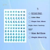 MUQV 80 Khuôn Mặt Đặc Biệt Nhiều Màu Xăm Tạm Thời và Eyes Diamond Fake Giá 40.500 VND 8