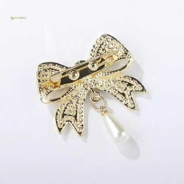 MUQV Ánh Sáng Sang Trọng Kim Cương Giả Nơ Thổ Cẩm - Phụ Kiện Nữ Giá 49.720 VND
