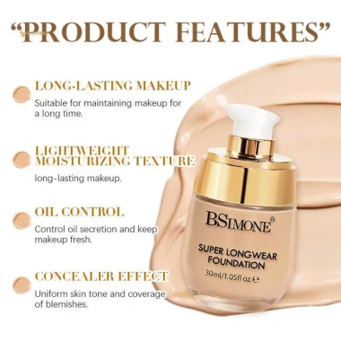 MUQV BEMONE 30ml Chất Lỏng Kem Dưỡng Ẩm Lâu Dài, Tự Nhiên Làm Sáng Da, Tăng Tone Trang Điểm – Giá 86.460₫