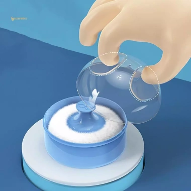 MUQV Bông Phấn Talc Baby Soft Đựng Hộp - Sponge Powder Puff Cho Mặt và Body, Giá 47.080₫ (Giảm từ 60.262₫) 7