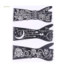 MUQV Cặp Chuyển Tay Tạm Thời Henna và Tranh Hoa Stencil DIY – Vẽ Đẹp, An Toàn, Dễ Tạo Mẫu 4