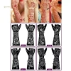 MUQV Cặp Chuyển Tay Tạm Thời Henna và Tranh Hoa Stencil DIY – Vẽ Đẹp, An Toàn, Dễ Tạo Mẫu 5