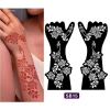 MUQV Cặp Chuyển Tay Tạm Thời Henna và Tranh Hoa Stencil DIY – Vẽ Đẹp, An Toàn, Dễ Tạo Mẫu 10