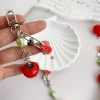 MUQV Dây Xích Ngôi Sao Cà Chua cho Điện Thoại, Máy Ảnh - Móc Khóa Nữ Quà Tặng 3