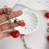 MUQV Dây Xích Ngôi Sao Cà Chua cho Điện Thoại, Máy Ảnh - Móc Khóa Nữ Quà Tặng 7