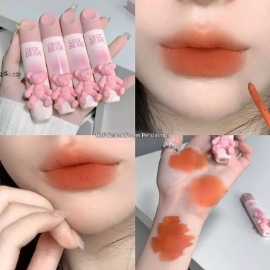 MUQV Gege Bear Gấu Nhỏ Dễ Thương Matte Velvet Lip Glaze Mist - Son Kem Nhiều Màu Dưỡng Da Trang Điểm Nữ 66.880₫ 10