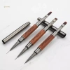 MUQV Gỗ Đàn Hương Dual End Keo Bút UV Gel Bàn Chải Nghệ Thuật Tranh Nối Dài Bàn Chải Dòng Dụng Cụ Làm Móng Tay Chuyên Nghiệp Giá Ưu Đãi 3