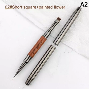 MUQV Gỗ Đàn Hương Dual End Keo Bút UV Gel Bàn Chải Nghệ Thuật Tranh Nối Dài Bàn Chải Dòng Dụng Cụ Làm Móng Tay Chuyên Nghiệp Giá Ưu Đãi