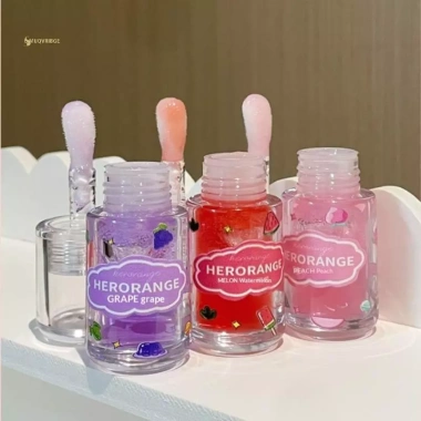 MUQV HERORANGE Dầu Môi 1/3 Cái Hương Trái Cây Dưỡng Ẩm, Son Dưỡng và Son Bóng, Giá Ưu Đãi 66.990đ