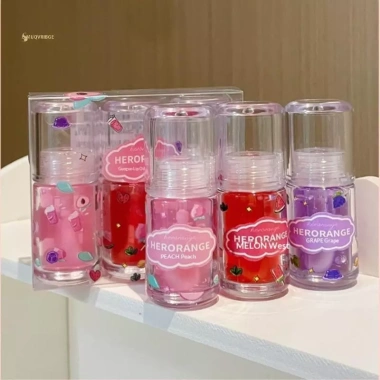 MUQV HERORANGE Dầu Môi 1/3 Cái Hương Trái Cây Dưỡng Ẩm, Son Dưỡng và Son Bóng, Giá Ưu Đãi 66.990đ