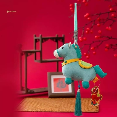 MUQV Linh Vật Pony Dễ Thương Móc Khóa Ngựa Nhồi Bông, Quà Tặng Năm Mới 169k