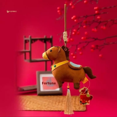 MUQV Linh Vật Pony Dễ Thương Móc Khóa Ngựa Nhồi Bông, Quà Tặng Năm Mới 169k