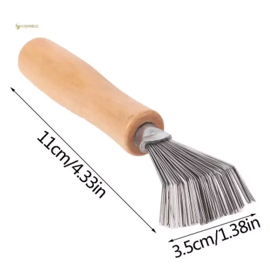 MUQV Lược Gỗ Đa Năng Làm Sạch Bàn Chải Tóc, Lược Bụi Tay Cầm Nhúng Dụng Cụ 5