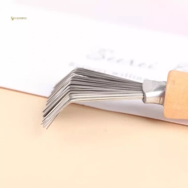 MUQV Lược Gỗ Đa Năng Làm Sạch Bàn Chải Tóc, Lược Bụi Tay Cầm Nhúng Dụng Cụ 9