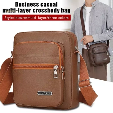 MUQV Man Messenger Túi Da Thật - Đeo Ngang và Vai, Tote Thời Trang Chất Lượng Cao