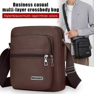 MUQV Man Messenger Túi Da Thật - Đeo Ngang và Vai, Tote Thời Trang Chất Lượng Cao