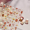MUQV Năm Ngựa 2.024 Stikers Ngựa Đỏ Fortune DIY Nail Art Móng Tay Đề Can 56.760₫ 7