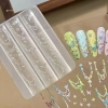 MUQV Nơ Hạt Chuỗi Ruy Băng 3D Khuôn Silicon DIY Trang Trí Móng Tay Nghệ Thuật, Thiết Kế Độc Đáo, Giá Ưu Đãi, Cho Móng Tay Quyến Rũ 3
