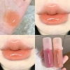 MUQV Ống Hồng Gương Nước Bóng Son Dưỡng Ẩm Pha Lê Thạch Glaze Môi Họa Tiết Tint Bóng Trang Điểm Sáng Da 6