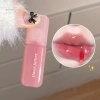 MUQV Ống Hồng Gương Nước Bóng Son Dưỡng Ẩm Pha Lê Thạch Glaze Môi Họa Tiết Tint Bóng Trang Điểm Sáng Da 9